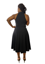 Load image into Gallery viewer, Black dress high neck
