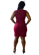 Load image into Gallery viewer, Dark raspberry dress
